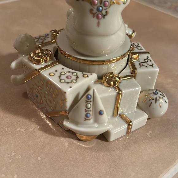 Vintage HOST PICK X’S 2 Babies 1st Christmas LENOX Music Box - Picture 4 of 6